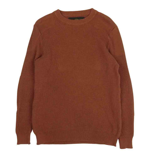 ADDICT CLOTHES アディクトクローズ COTTON WAFFLE KNIT コットン ワッフル ニット ブラウン系 42【中古】