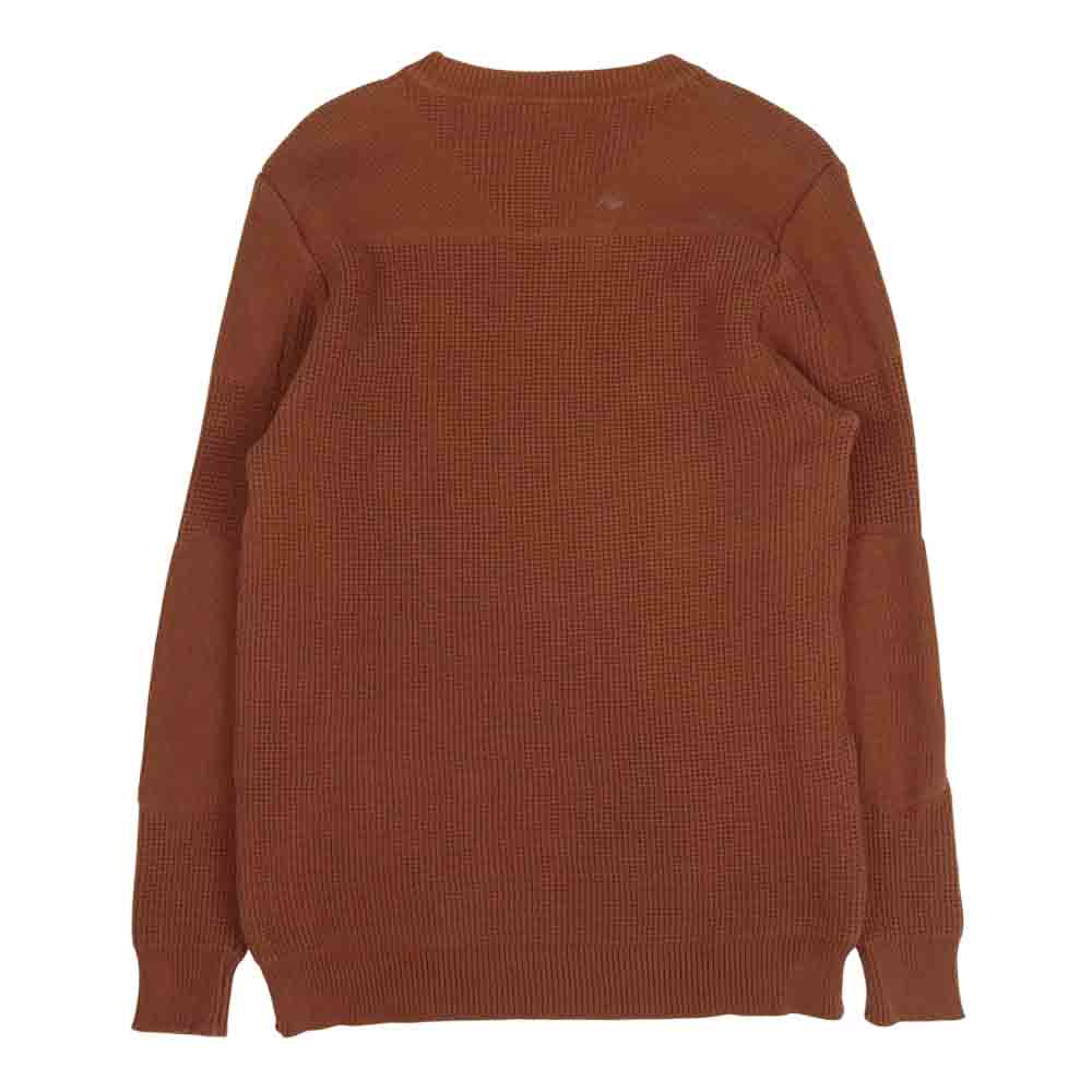 ADDICT CLOTHES アディクトクローズ COTTON WAFFLE KNIT コットン ワッフル ニット ブラウン系 42【中古】