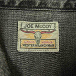 The REAL McCOY'S ザリアルマッコイズ JOE McCOY ジョーマッコイ ブラックデニム 加工 ウエスタン シャツ ブラック系 16【中古】