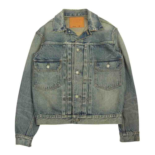 The REAL McCOY'S ザリアルマッコイズ Lot001XXJ Washed 加工 デニム デニム ジャケット インディゴブルー系 38【中古】