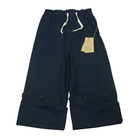 ユウタマツオカ 22S08dwn vintage herringbone baggy pants ヴィンテージ ヘリンボーン ワイド バギー パンツ ネイビー系 3【新古品】【未使用】【中古】