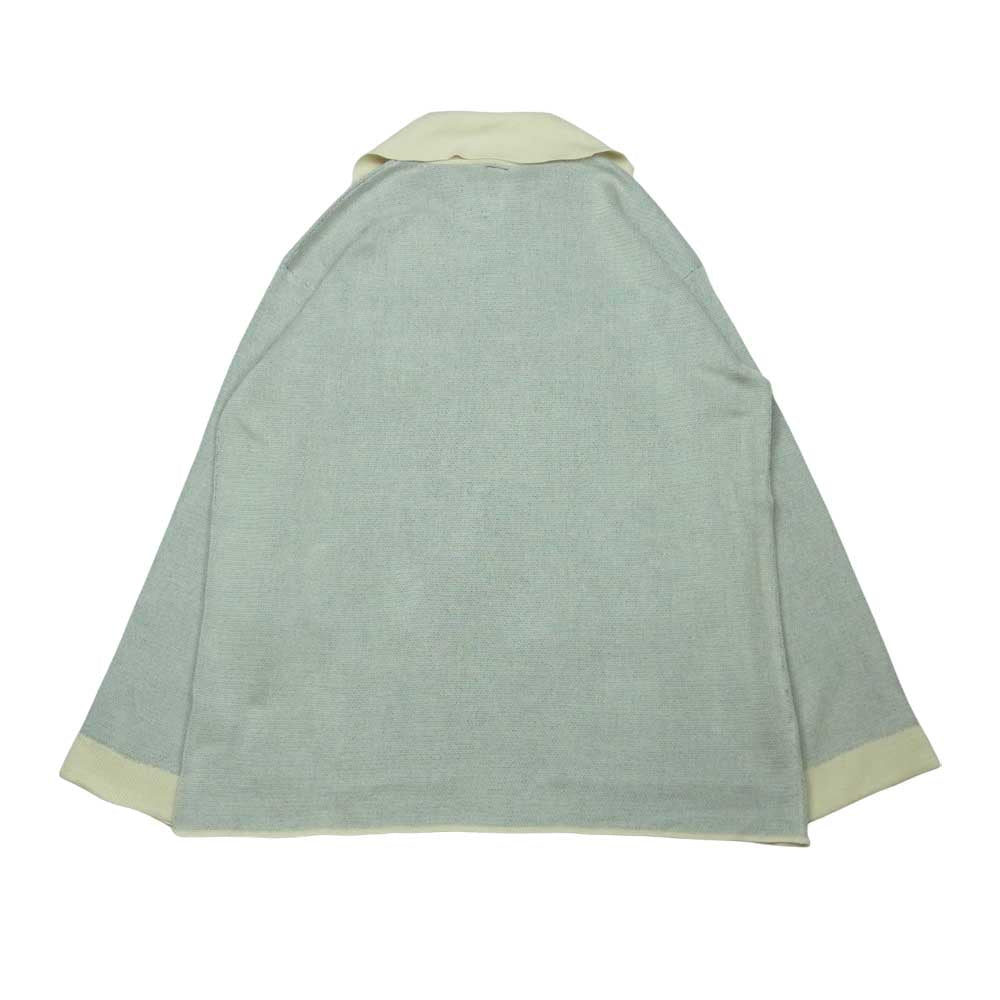 シンヤコズカ 22SS 220ISK56 NEST MALE ネスト ニット 長袖 ポロ シャツ グレー系 S【新古品】【未使用】【中古】