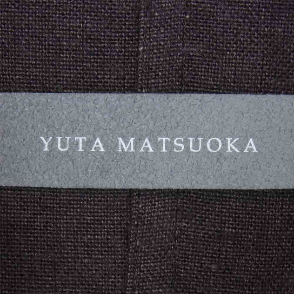 ユウタマツオカ 22SS 22S06lcbr brown long shirt coat リネン100％ 麻 ロング シャツ コート グレイッシュブラウン系 2【新古品】【未使用】【中古】