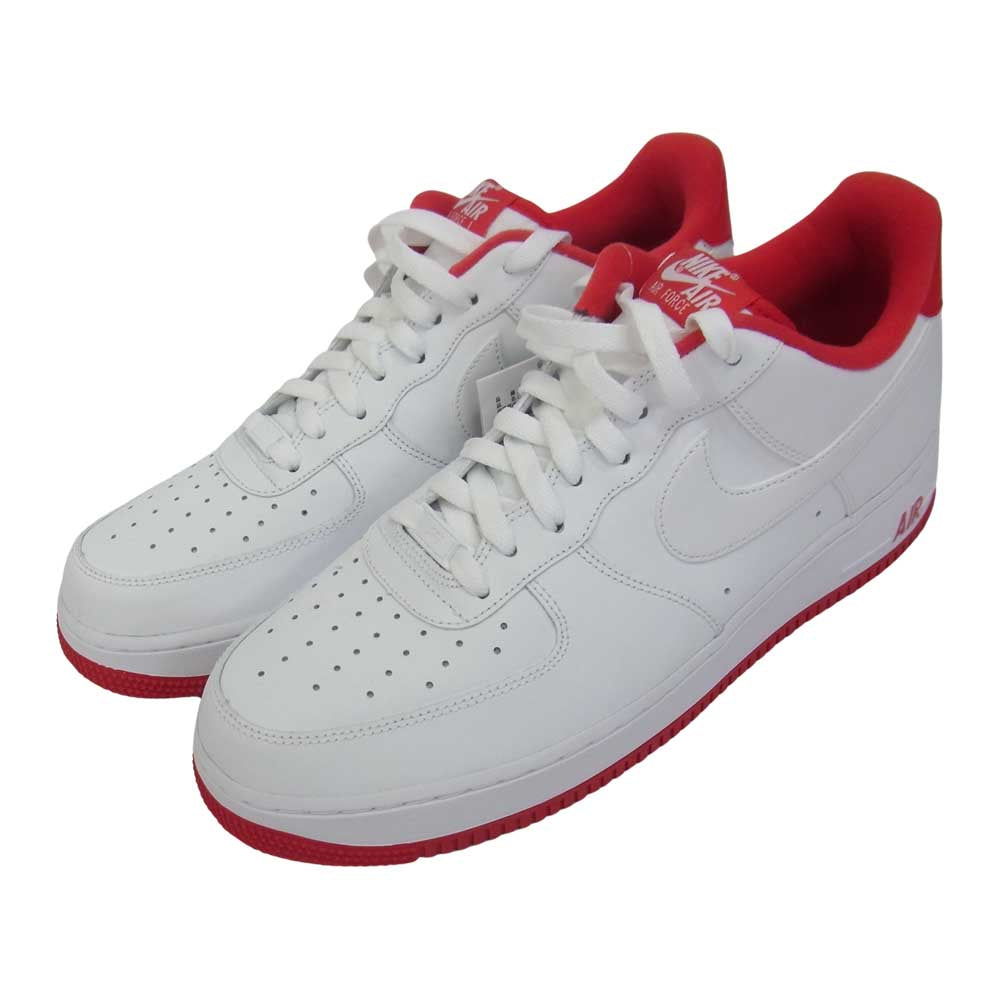 NIKE ナイキ CD0884-101 AIR FORCE 1 07 UNIVERSITY RED エアフォースワン ユニバーシティレッド ホワイト系 29cm【極上美品】【中古】