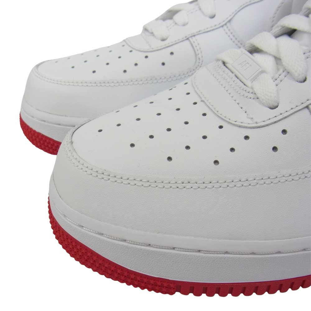 NIKE ナイキ CD0884-101 AIR FORCE 1 07 UNIVERSITY RED エアフォースワン ユニバーシティレッド ホワイト系 29cm【極上美品】【中古】