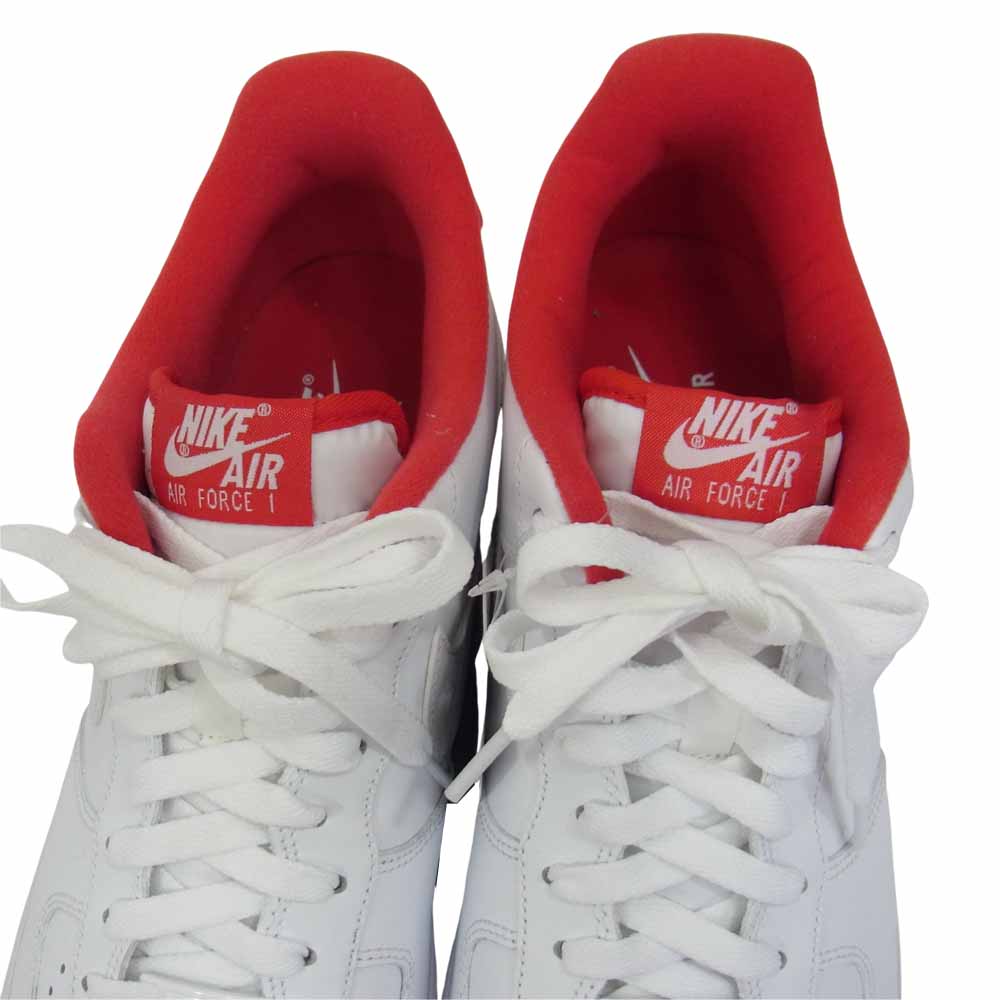 NIKE ナイキ CD0884-101 AIR FORCE 1 07 UNIVERSITY RED エアフォースワン ユニバーシティレッド ホワイト系 29cm【極上美品】【中古】