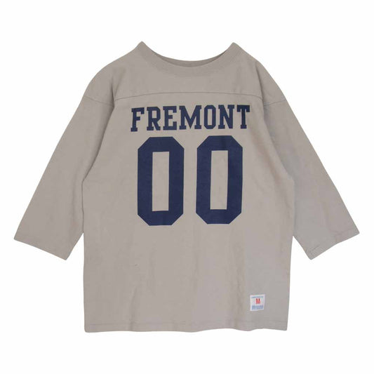 STANDARD CALIFORNIA スタンダードカリフォルニア Champion FREMONT チャンピオン プリント  フットボールシャツ グレー系 M【美品】【中古】