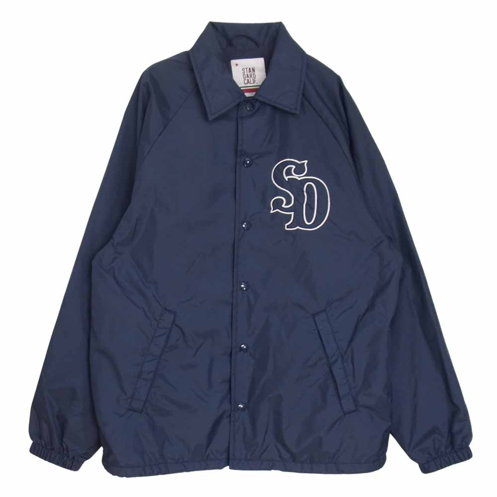 STANDARD CALIFORNIA スタンダードカリフォルニア SD COACH JACKET TYPE 3 バックロゴ刺繍 コーチジャケット  ネイビー系 S【美品】【中古】
