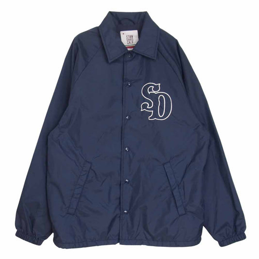 STANDARD CALIFORNIA スタンダードカリフォルニア SD COACH JACKET TYPE 3 バックロゴ刺繍 コーチジャケット  ネイビー系 S【美品】【中古】