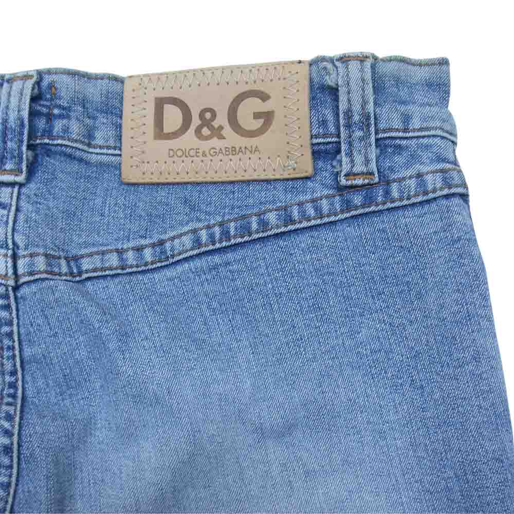 DOLCE&GABBANA ドルチェアンドガッバーナ D&G イタリア製 ダメージ加工 デニム パンツ インディゴブルー系 26【中古】
