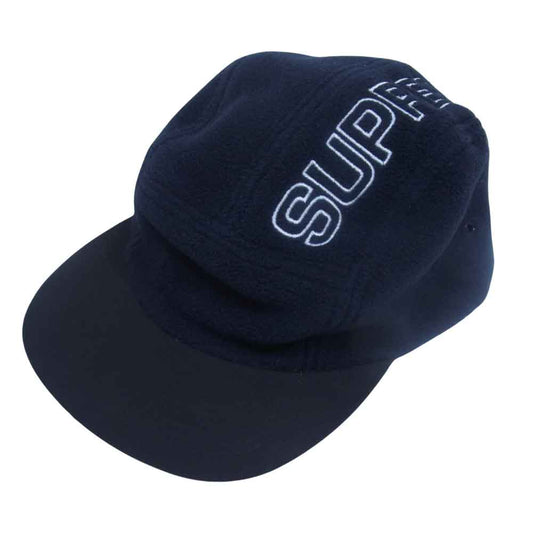 Supreme シュプリーム 18AW Polartec Camp Cap ポーラーテック キャンプキャップ ダークネイビー系 M/L【中古】