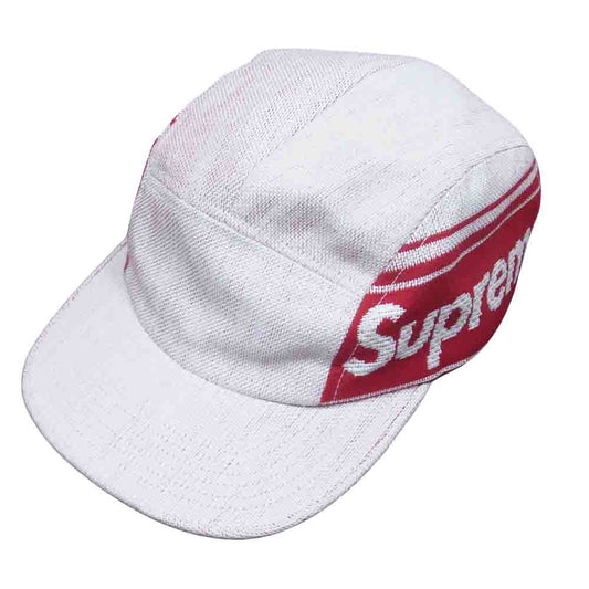 Supreme シュプリーム 19SS Raffia Woven Logo Camp Cap ラフィア ウーブンロゴ キャンプキャップ ホワイト系【中古】
