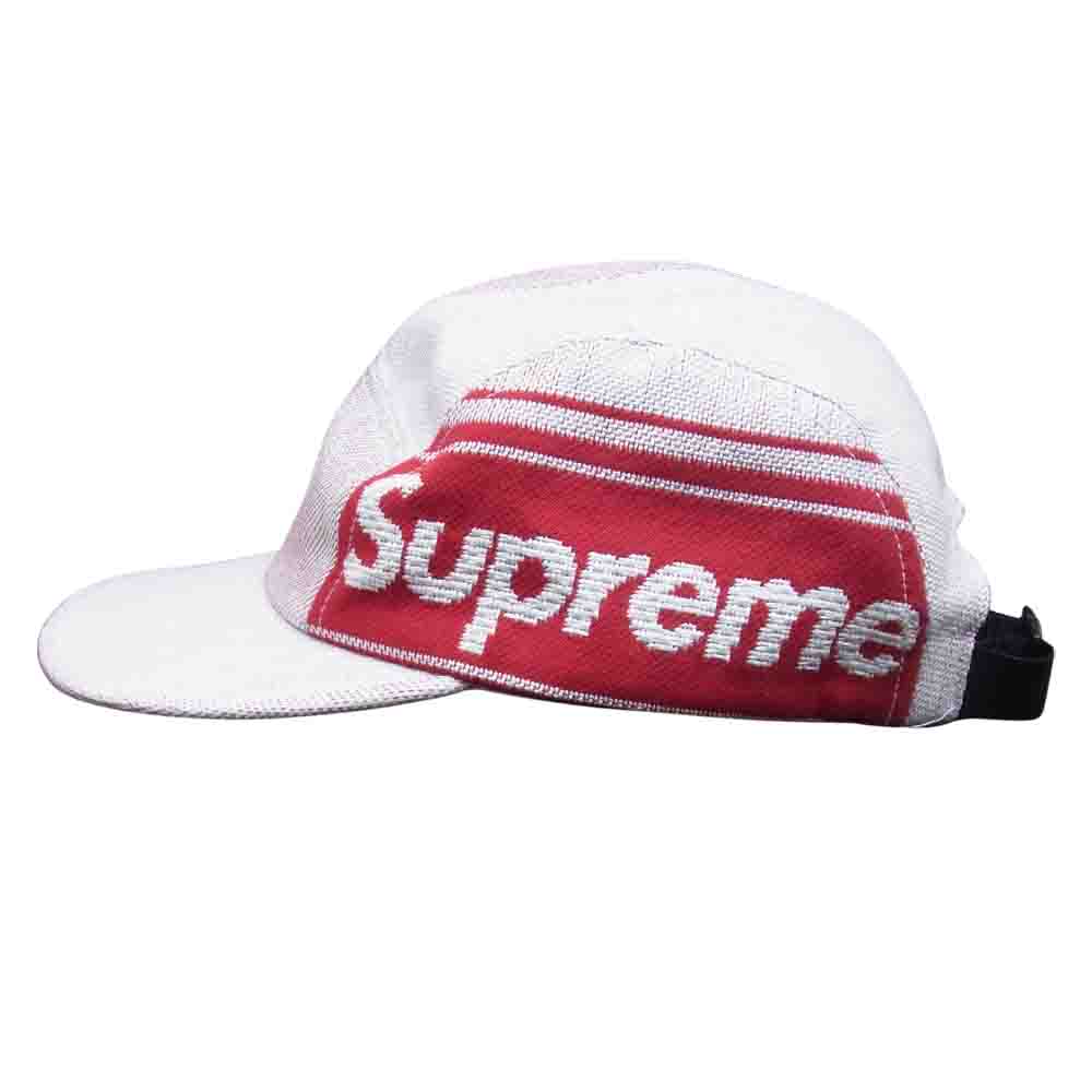 Supreme シュプリーム 19SS Raffia Woven Logo Camp Cap ラフィア ウーブンロゴ キャンプキャップ ホワイト系【中古】