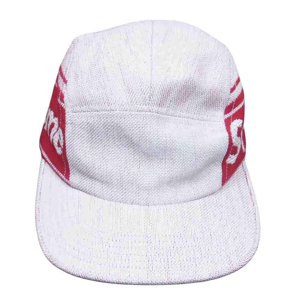 Supreme シュプリーム 19SS Raffia Woven Logo Camp Cap ラフィア ウーブンロゴ キャンプキャップ ホワイト系【中古】