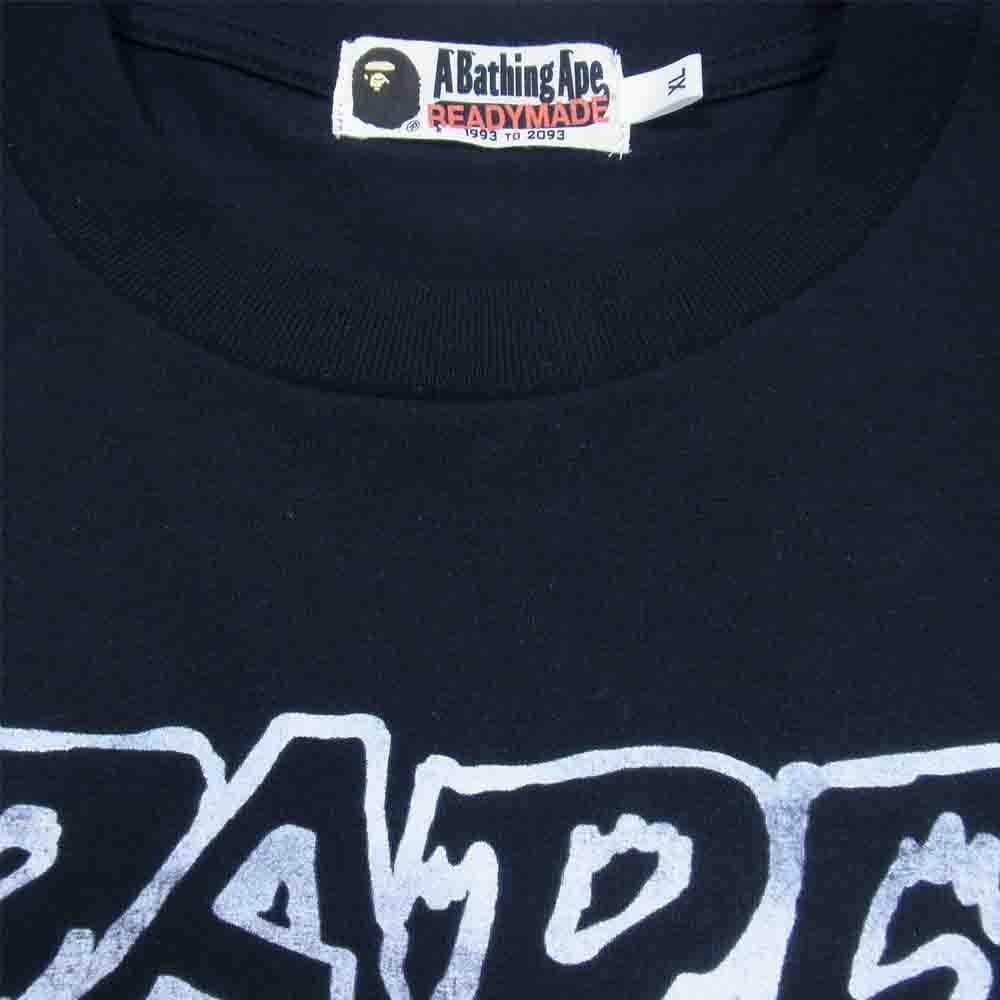 READY MADE レディメイド 001TEH231902X A BATHING APE Shark Wide Tee アベイシングエイプ シャーク ワイド Tシャツ ブラック系 XL【美品】【中古】
