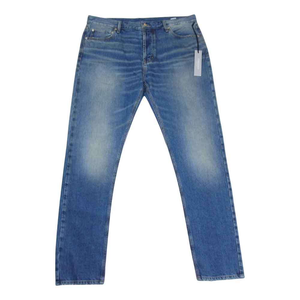 FEAR OF GOD フィアオブゴッド 21SS Essentials エッセンシャルズ SP21 Denim Pants ボタンフライ デニム パンツ インディゴブルー系 36【美品】【中古】