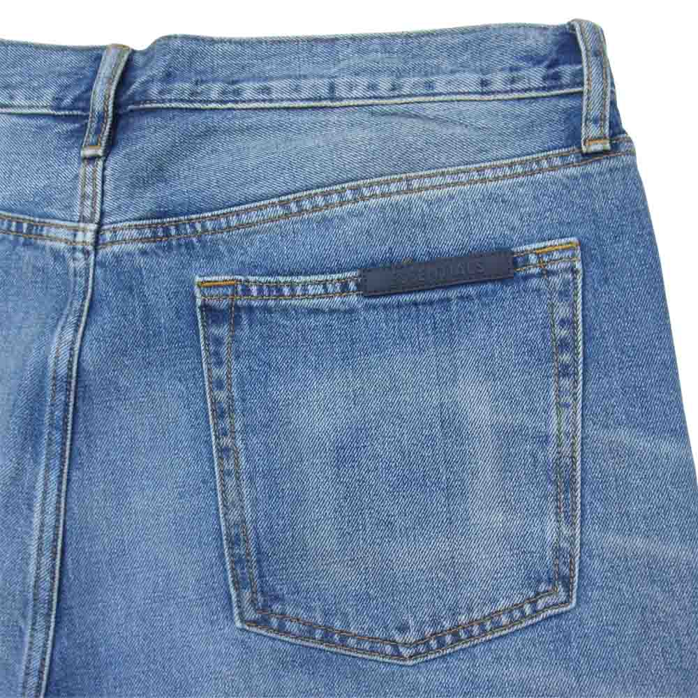 FEAR OF GOD フィアオブゴッド 21SS Essentials エッセンシャルズ SP21 Denim Pants ボタンフライ デニム パンツ インディゴブルー系 36【美品】【中古】