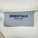 FEAR OF GOD フィアオブゴッド 21SS Essentials エッセンシャルズ LS Polo Shirt スウェット ポロ シャツ 長袖 ホワイト系 XL【美品】【中古】