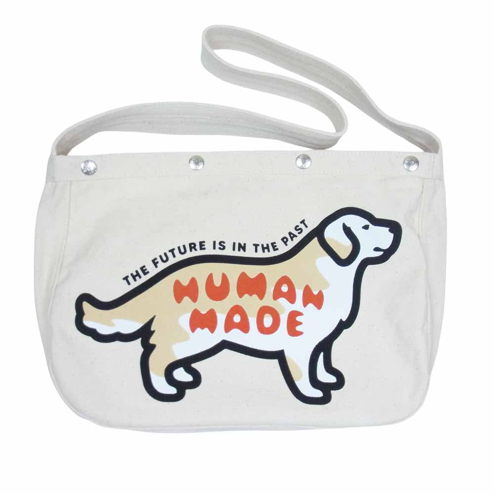HUMAN MADE ヒューマンメイド 22SS HM23GD14WH9 未使用品 PAPERBOY BAG #2 ペーパーボーイ ショルダー バッグ ベージュ系【極上美品】【中古】