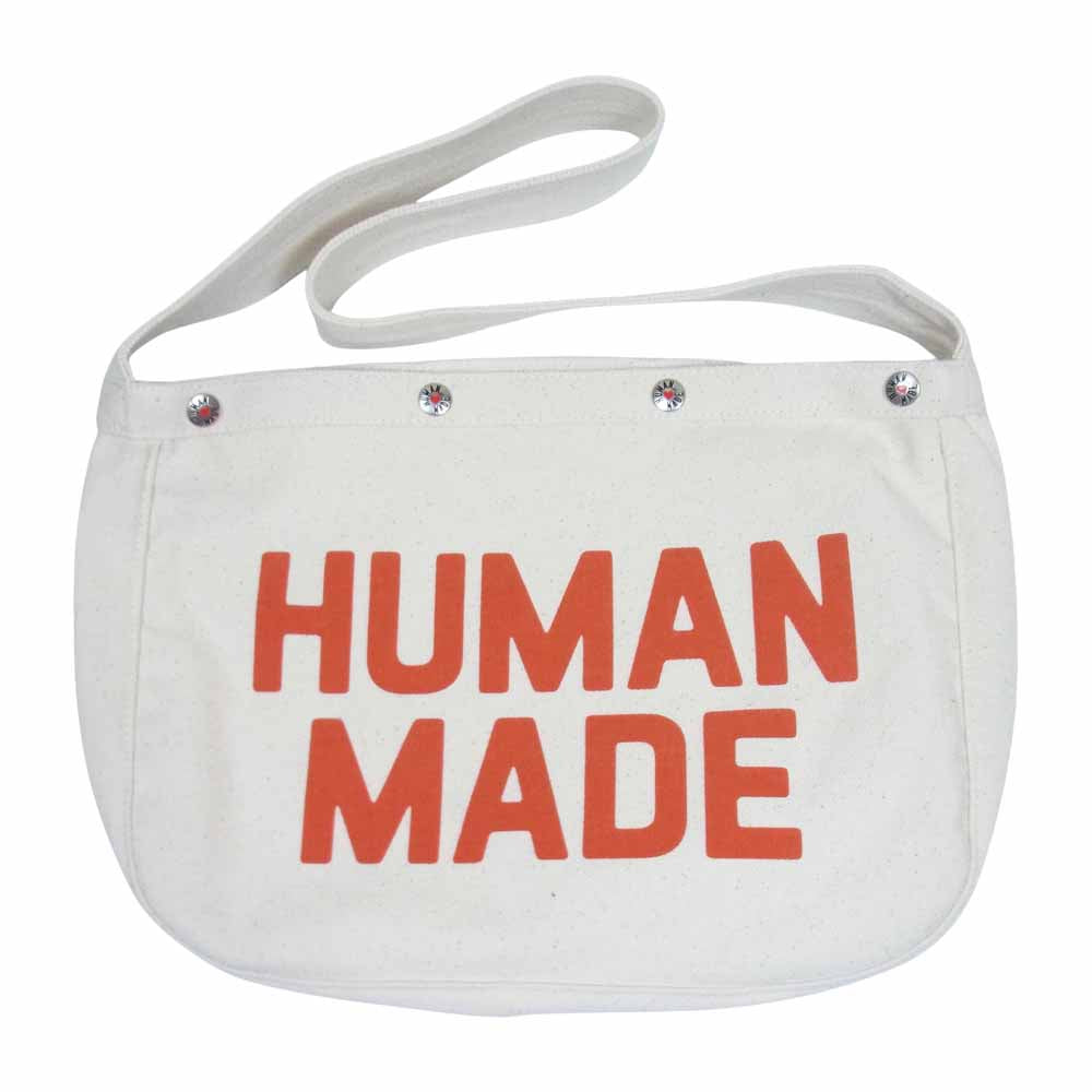 HUMAN MADE ヒューマンメイド 22SS HM23GD14WH9 未使用品 PAPERBOY BAG #2 ペーパーボーイ ショルダー バッグ ベージュ系【極上美品】【中古】