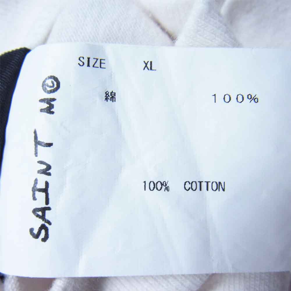 セントマイケル 21SS SM-S21-0000-007 SS TEE LOGO ロゴ プリント 半袖 Tシャツ オフホワイト系 XL【美品】【中古】