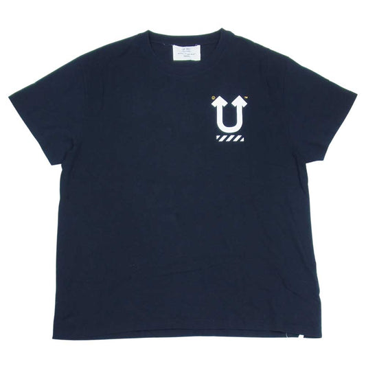 OFF-WHITE オフホワイト × UNDERCOVER アンダーカバー OMAA061G19877010 19AW UC SKELETON DART S/S  T-SHIRT プリント Tシャツ ブラック系 XL【中古】