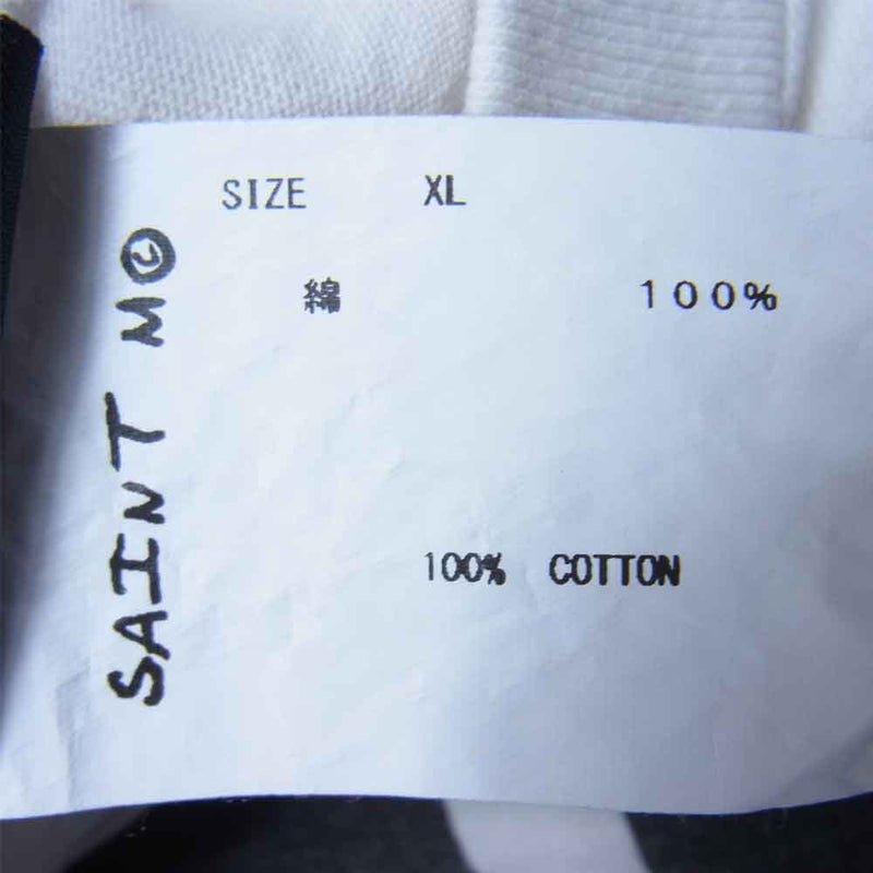 セントマイケル SM-A21-0000-015 SIN L/S T-SHIRT ヴィンテージ加工 長袖 Tシャツ ホワイト系 XL【美品】【中古】