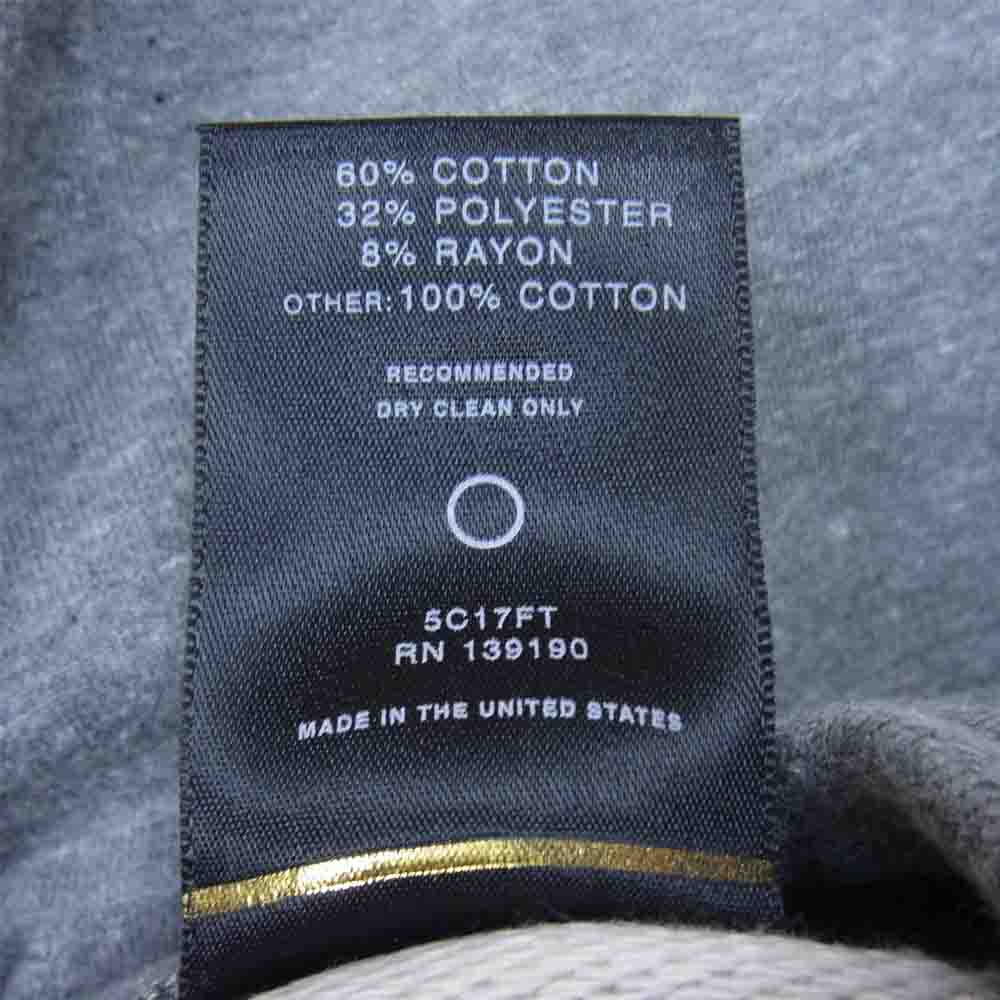 FEAR OF GOD フィアオブゴッド 17AW FIFTH COLLECTION Heavy Terry Sweat Pants ヘビー テリー 裾ジップ スウェット パンツ グレー系 L【中古】