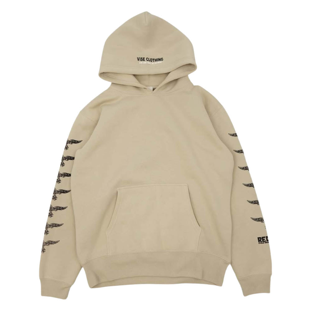 バイス クロージング V-EAGLE Pull Over プルオーバー スウェット パーカー ベージュ系 L【中古】
