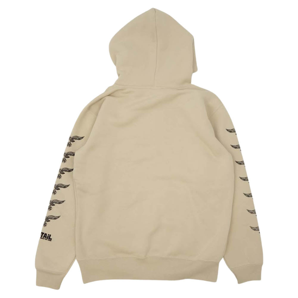バイス クロージング V-EAGLE Pull Over プルオーバー スウェット パーカー ベージュ系 L【中古】