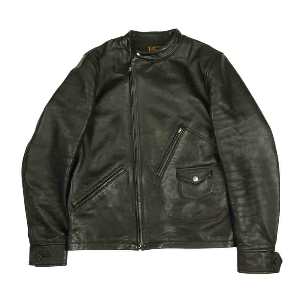 Pherrow's フェローズ GX-72 MOTORCYCLE JACKET ホースハイド モーターサイクルジャケット ブラック系 42【美品】【中古】