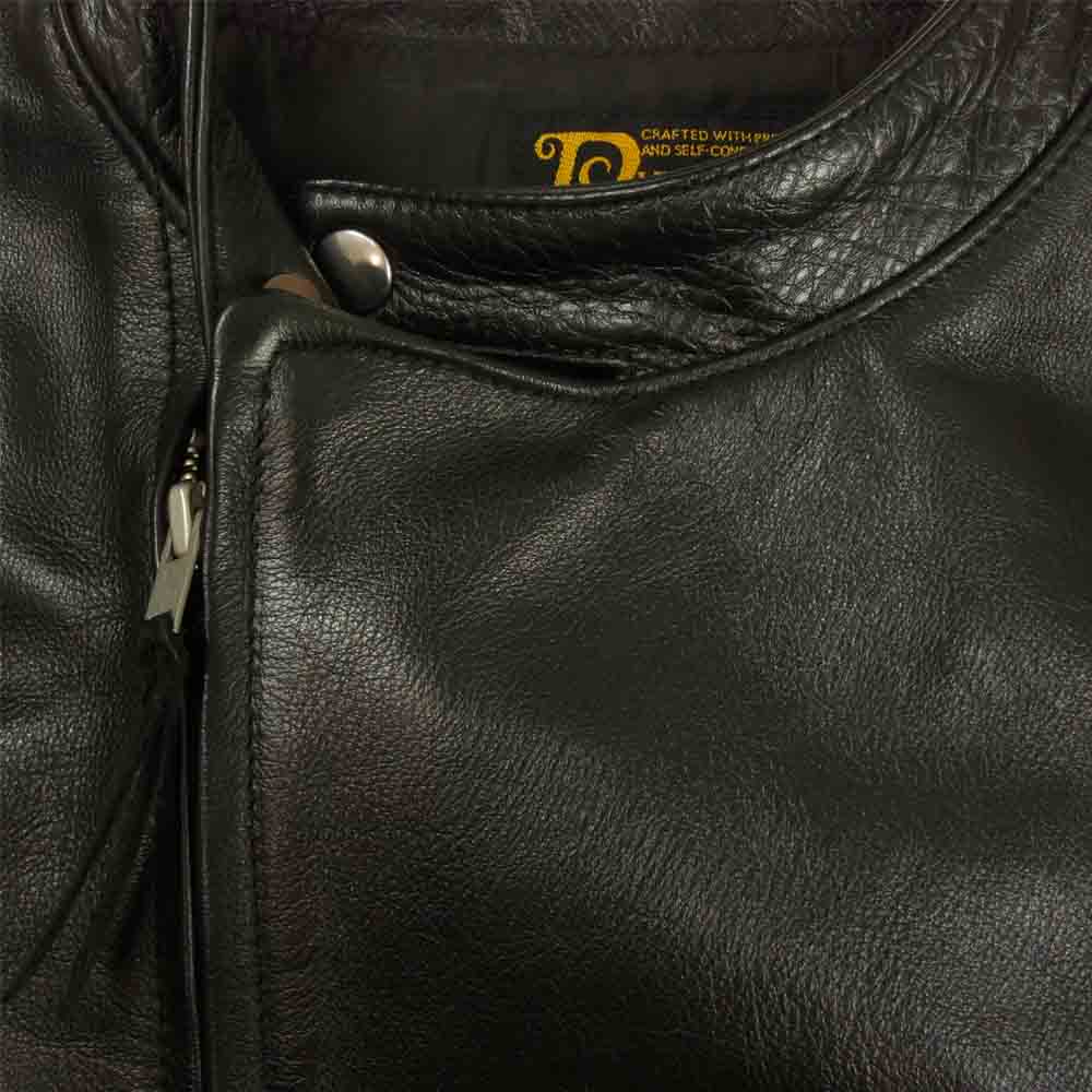 Pherrow's フェローズ GX-72 MOTORCYCLE JACKET ホースハイド モーターサイクルジャケット ブラック系 42【美品】【中古】