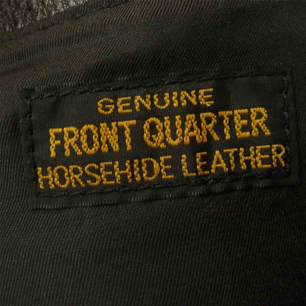 Pherrow's フェローズ GX-72 MOTORCYCLE JACKET ホースハイド モーターサイクルジャケット ブラック系 42【美品】【中古】