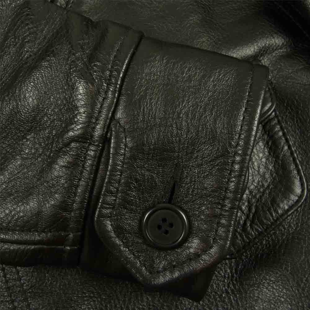 Pherrow's フェローズ GX-72 MOTORCYCLE JACKET ホースハイド モーターサイクルジャケット ブラック系 42【美品】【中古】