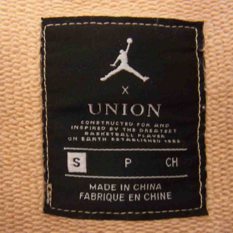 激安価格と即納で通信販売 Nike Jordan UNION ジョーダン ユニオン クルーネック ベージュ スウェット 