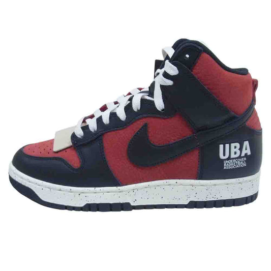 NIKE ナイキ DD9401-600 × UNDERCOVER アンダーカバー DUNK HI 1985 ダンク ハイ レッド スニーカー 赤黒系【新古品】【未使用】【中古】