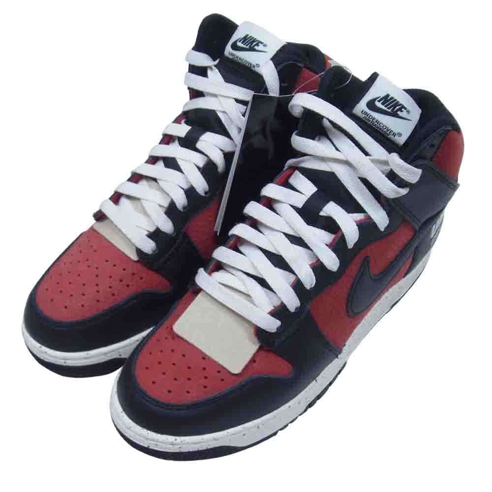 NIKE ナイキ DD9401-600 × UNDERCOVER アンダーカバー DUNK HI 1985 ダンク ハイ レッド スニーカー 赤黒系【新古品】【未使用】【中古】