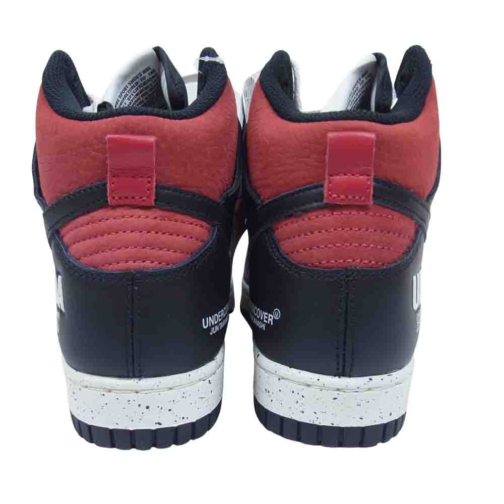 NIKE ナイキ DD9401-600 × UNDERCOVER アンダーカバー DUNK HI 1985 ダンク ハイ レッド スニーカー 赤黒系【新古品】【未使用】【中古】