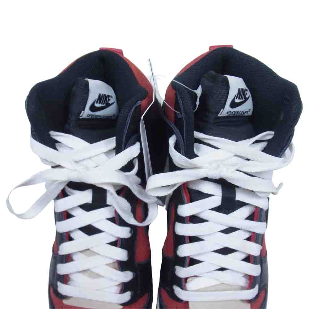 NIKE ナイキ DD9401-600 × UNDERCOVER アンダーカバー DUNK HI 1985 ダンク ハイ レッド スニーカー 赤黒系【新古品】【未使用】【中古】