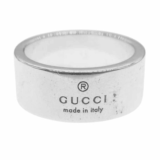 GUCCI グッチ ロゴ シグネット リング シルバー系【中古】
