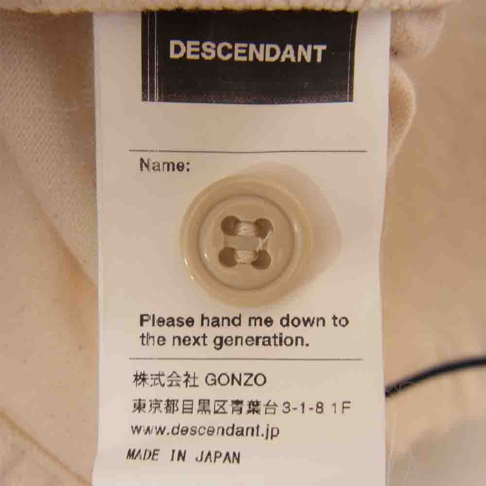 DESCENDANT ディセンダント 20SS 201BRDS-SHM06 BLEEK B.B SS SHIRT 半袖 ベースボールシャツ オフホワイト系 2【中古】