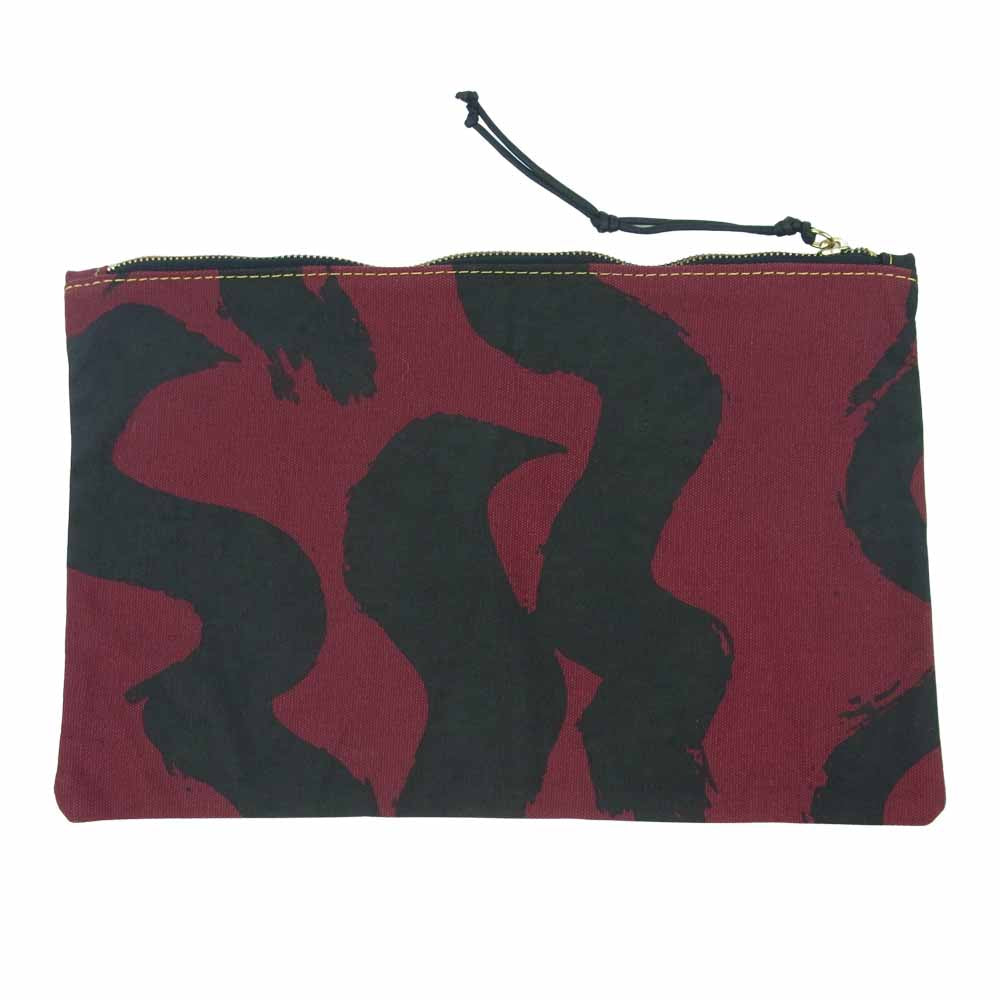 Vivienne Westwood ヴィヴィアンウエストウッド ANGLOMANIA RB2132-F TOO FAST TO LIVE ZIPPOUCH アングロマニア クラッチ バッグ ワインレッド系 ブラック系【美品】【中古】
