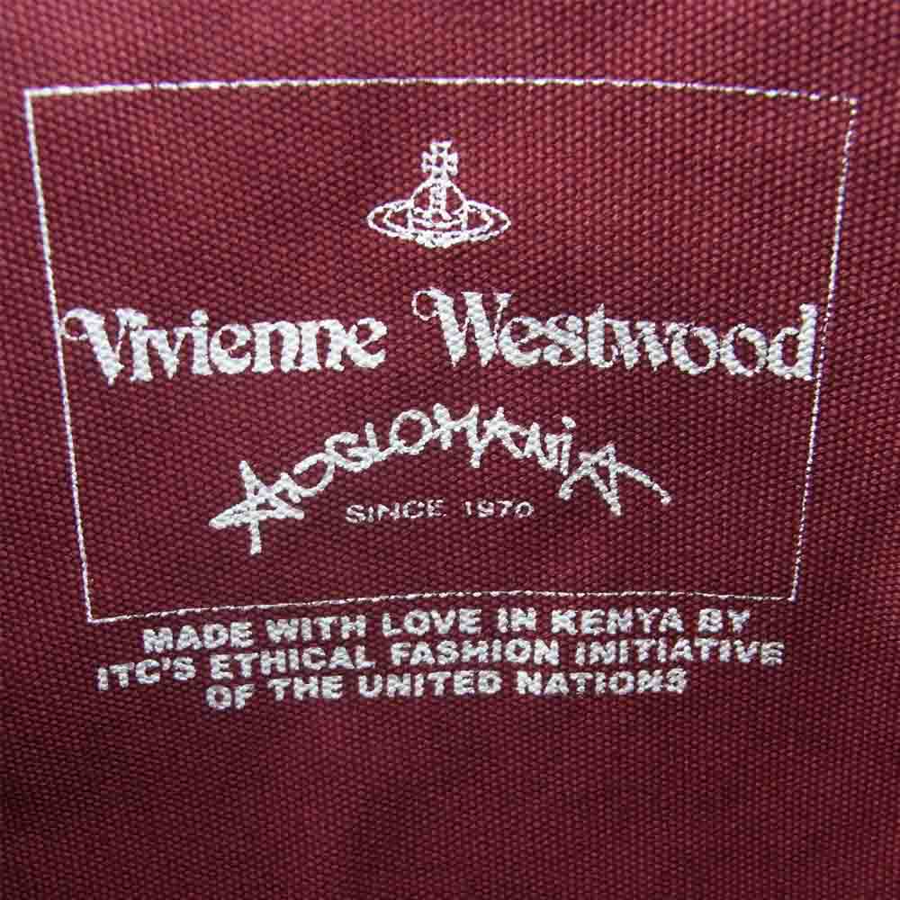 Vivienne Westwood ヴィヴィアンウエストウッド ANGLOMANIA RB2132-F TOO FAST TO LIVE ZIPPOUCH アングロマニア クラッチ バッグ ワインレッド系 ブラック系【美品】【中古】
