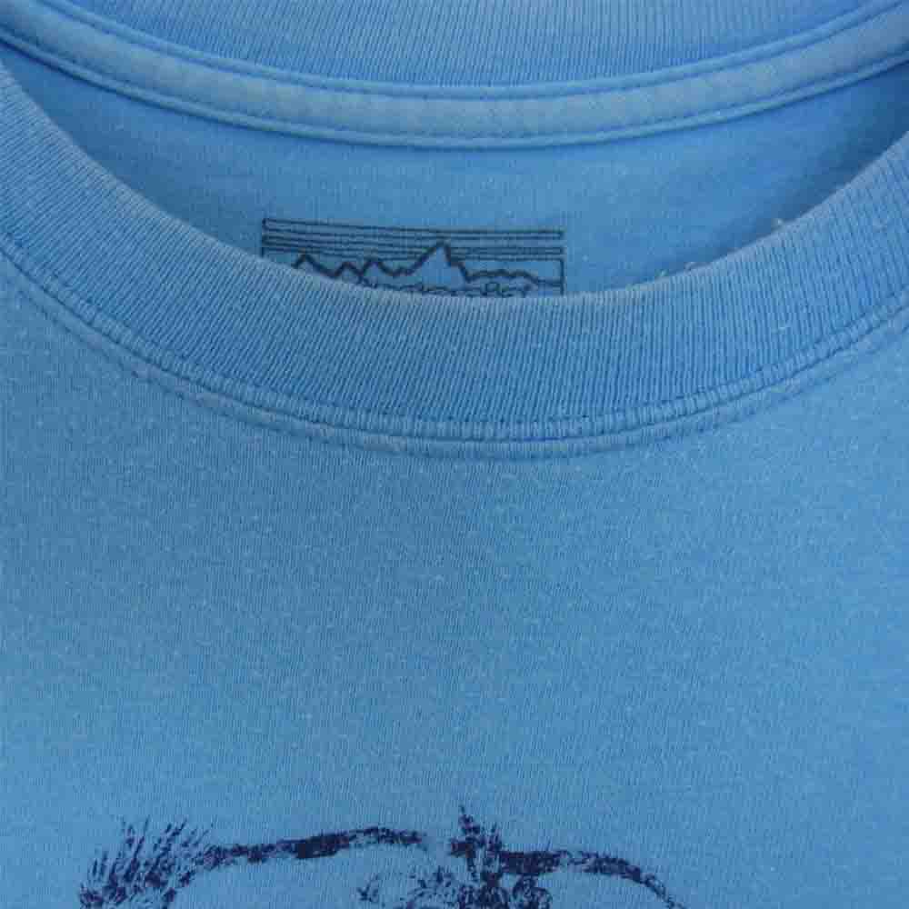 patagonia パタゴニア 16SS 38803SP16 猿人 アートスケッチ プリント クルーネック 半袖 Tシャツ ブルー系 M【中古】