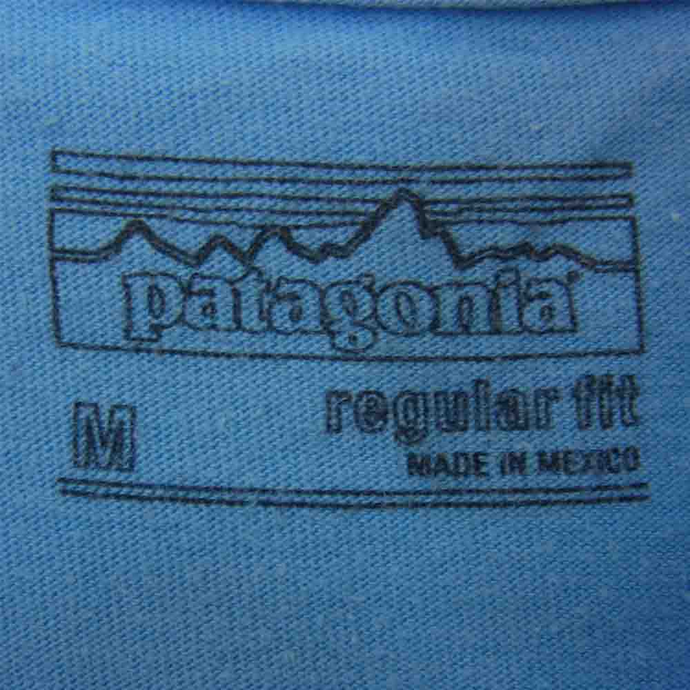 patagonia パタゴニア 16SS 38803SP16 猿人 アートスケッチ プリント クルーネック 半袖 Tシャツ ブルー系 M【中古】