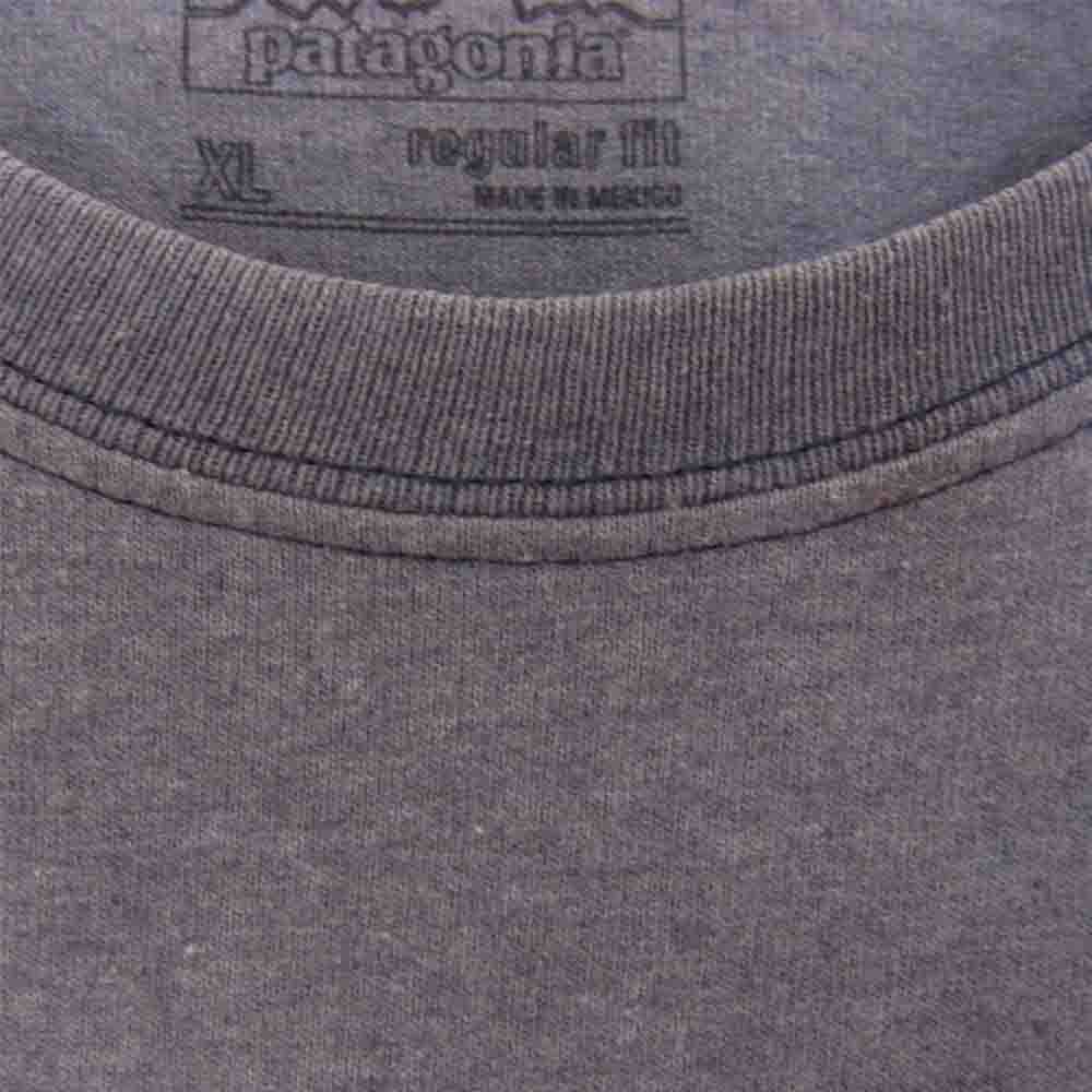 patagonia パタゴニア 16SS 38863SP16 LIVE SINPLY グラフィック プリント クルーネック 半袖 Tシャツ ブルー系 XL【中古】