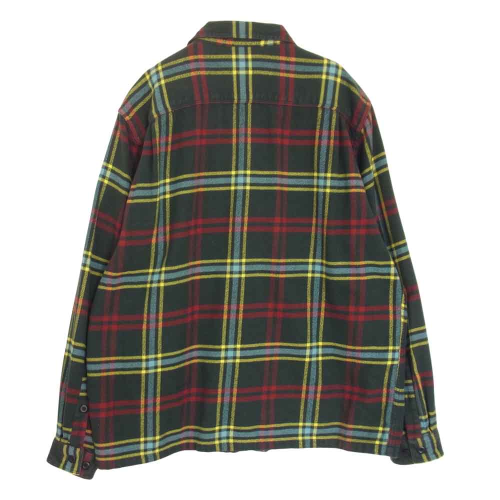 patagonia パタゴニア 16AW 54130FA16 フィヨルド フランネル チェック 長袖 シャツ グリーン系 L【中古】