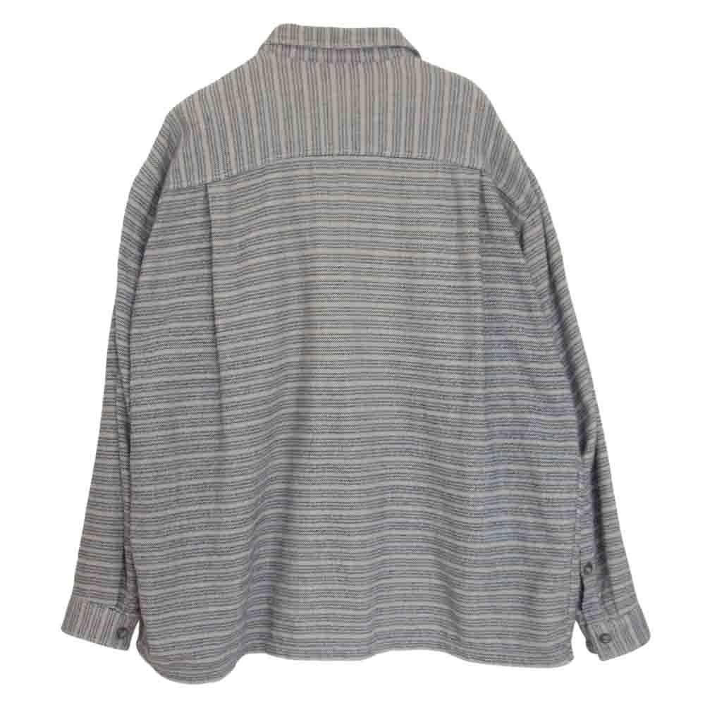 patagonia パタゴニア 53863 フィヨルド フランネル 長袖 シャツ グレー系 L【中古】