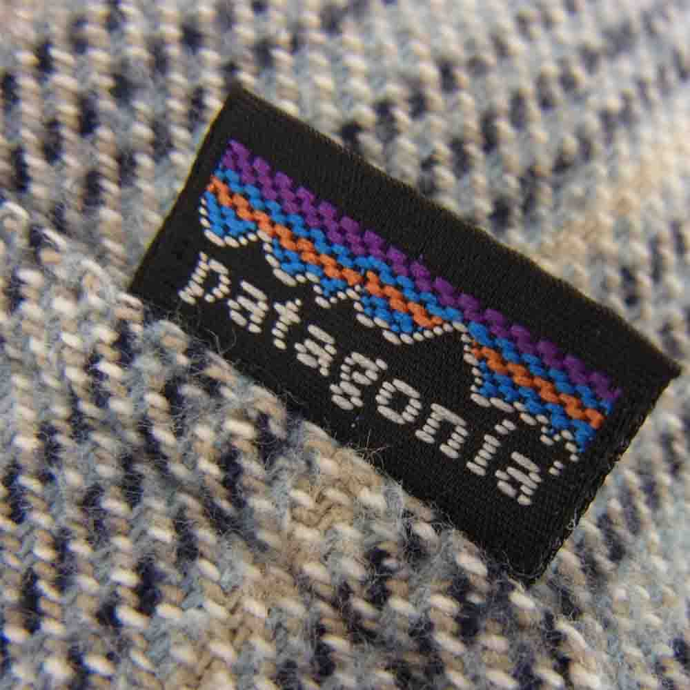 patagonia パタゴニア 53863 フィヨルド フランネル 長袖 シャツ グレー系 L【中古】