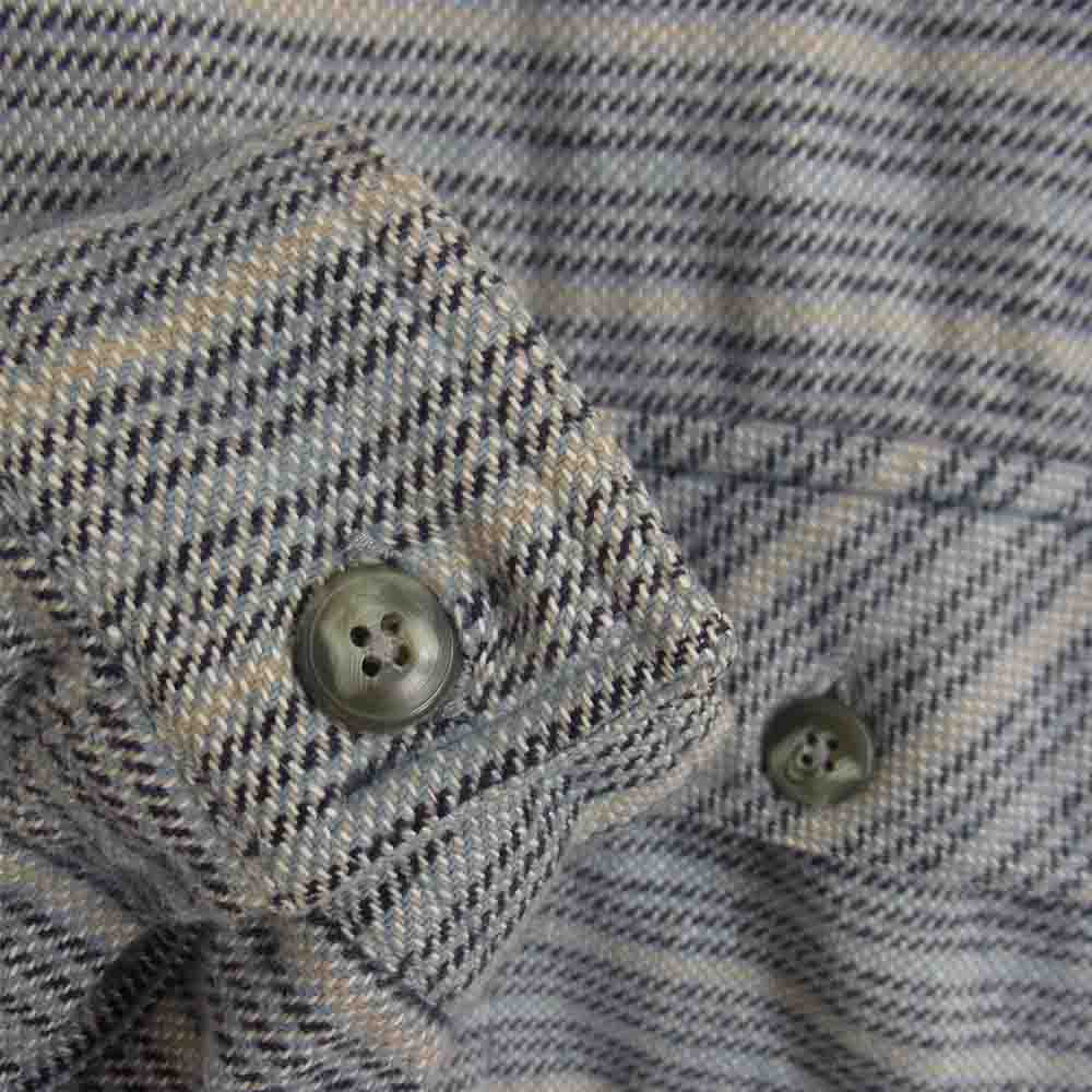 patagonia パタゴニア 53863 フィヨルド フランネル 長袖 シャツ グレー系 L【中古】